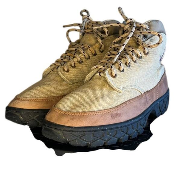 Nike ACG Rare Vintage 90’s Suede Leather Lace Up Hiking Boots Brown Size 6 - Picture 2 of 6